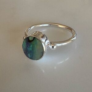 NWOT Sundance Shimmering Tide Ring, Abalone Shell, Sterling Silver
